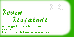 kevin kisfaludi business card